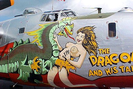 Nose art on Dragon