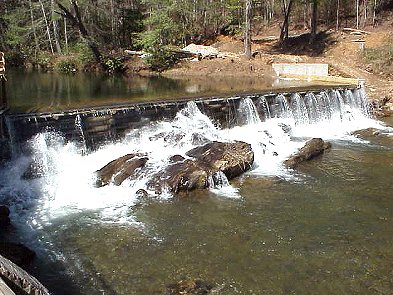 The falls at Nora Mills