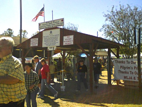 Entry to the Apple Festival at Ellijay October 20