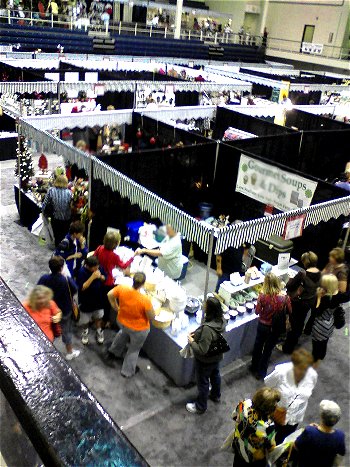 The floor of the Mistletoe Market