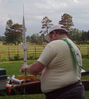 James prepares a new rocket