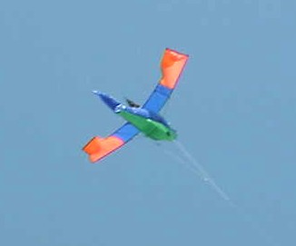 James' kite aloft