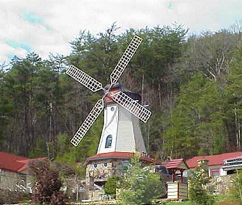 Motel with windmill